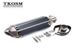 TKOSMRacing Universal Akrapovic Motorcycle Exhaust Escape Moto Muffler Pipe With Removable DB Killer GY6 CBR125 CB400 CB600 YZF9872574