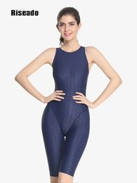 Wear Riseado Boyleg One Piece Swimsuit Women's Swimwear 2023 Racerback Bodysuit Women Solid Rashguard Sporty Swimming Suit For Women