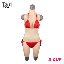 Costume Accessories Female D Cup Silicone Breast Forms Fullbody Pants Suit Crossdress Transgender Drag Queen