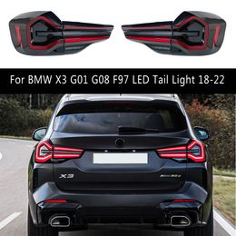 Car Accessories Taillight Assembly Streamer Turn Signal Indicator For BMW X3 G01 G08 F97 LED Tail Light 18-22 Brake Reverse Running Light