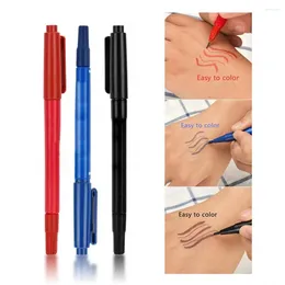 Tattoo Inks 3Pcs Double Ends Temporary Ink Skin Marker Pen Supplies Body Art Tools & Halloween Makeup 2024