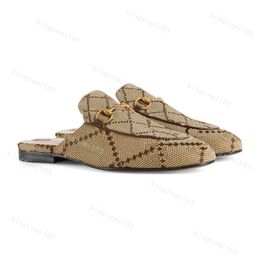 Дизайнерские тапочки Princetown Mules Women Loafers Metal Chaue Casual обувь кружевная бархатная тапочка подлинная кожа удобная с коробкой