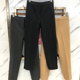 Women's Pants Autumn And Winter Woolen Blended Fabric Nine-point Casual Trousers