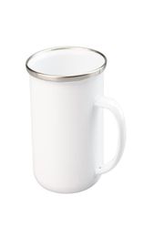 12oz Sublimation Enamel Coffee Mug Camping Mugs Metal Blank Cup Enamel Steel Tumblers Sea 1929229