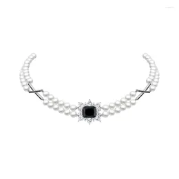Choker Banquet Series Retro Pearl Necklace Girls Luxury Niche R Clavicle