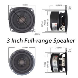 Accessories 545W 3 Inch Fullrange Speaker 48Ohm 3 Inch Amplifier Speaker Tweeter Midrange Woofer HIFI Speaker Sound Quality