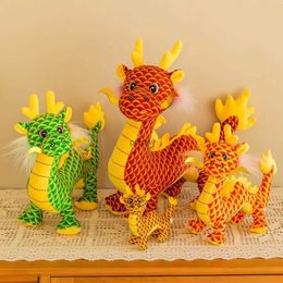 Plush Dolls Simulated Dragon Stuffed Toy Cloth Doll Chinese Dragon Doll Children Gift Mascot of The Year of The Dragon