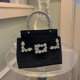 Evening Bags Luxury Designer Crystal Shiny Rhinestone Velvet Bag Wedding Party Glitter Clutch Purse Women's Handbag Messenger