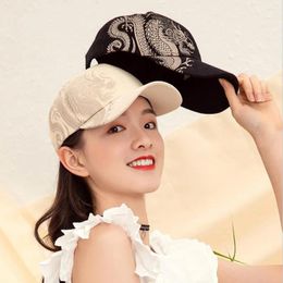 Berets Beautiful Baseball Hat Mix Three-color Chinese Style Cap Japanese Buckle Couple Models Sports For School