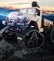 M35A2 24G 4WD Remote Control Military Truck 720P HD Camera WIFI FPV SUV 3KG Load LED Lights for Christmas Kid Birthday Boy G3665186