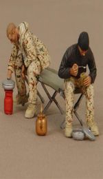 1 35 Resin Model figure GK Soldier Soldiers of the Bundeswehr in camp Military theme of WWII Unassembled and unpainted kit 20120221796966