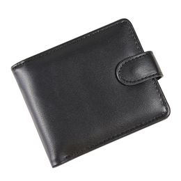 Wallets Yong Men PU Solid Retro Multifunctional Positions Business Short Cross Hasp Credit Card Holder Father's Day Gift