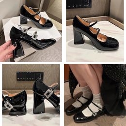 designer woman heel slingbacks high heels loafers womens Sandals ballet flat Dress Shoes Black Brushed leather slingback pumps black white patent