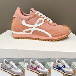 discount Casual Shoes 20204 Men designer shoes casual New Womens Leather Laceup Sneaker Lady Platform Running Trainers Thick Soled Woman Gym sneakers La