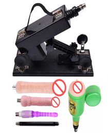 Updated Version Sex Machine with Accessories Female Masturbation Pumping Gun Automatic Vibrator Gun Sex Furniture for Couples Sex 1855138