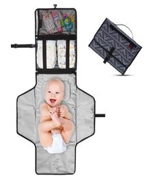 Newborns Foldable Waterproof Baby Diaper Changing Mat Portable Changing Pad Travel Multifunction Portable Baby Diaper Cover Mat SH6685109