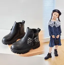 Boots Fashion Children For Boys Girls Ankle Kids Winter Warm European Style Tide Motorcycle Waterproof Snow