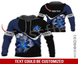 Tessffel Custom Name Emergency Technician EMT EMS Paramedic 3DPrint Men Women Harajuku Casual Pullover Jacket Hoodies X2 2207066933879