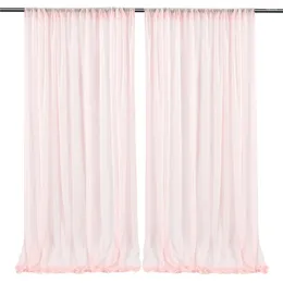 Party Decoration 26 Colour Birthday Backdrop Curtain Chiffon Fabric Outdoor Drapery For Wedding Curtains Po Background Home Window Decor