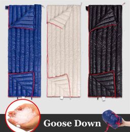 Ultralight Sleeping bags Portable Goose Down Sleeping Bag Waterproof Splicable Double Sliping Bag Camping Sleeping Bag Duvet 211225481406