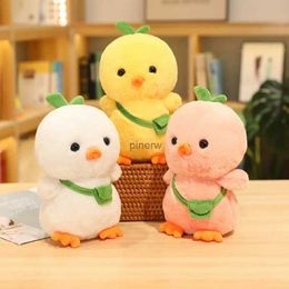 Plush Dolls 25cm Cartoon Bag Chick Plush Toy Chicken Doll Appease Pillow Home Decorate Stuffed Animals Colorful Gift For Birthday Boys Girls