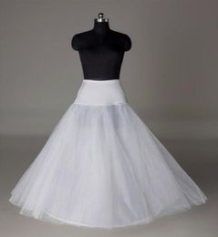 In Stock UK USA India Petticoats Crinoline White ALine Bridal Underskirt Slip No Hoops Full Length Petticoat for EveningPromWed9712800