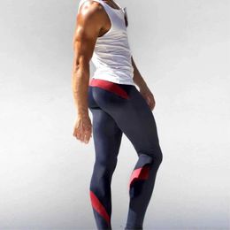 Pants male costumes men sportswear pants breathable fitness gym running tights pant men elastic sexy low waist jogging trousers