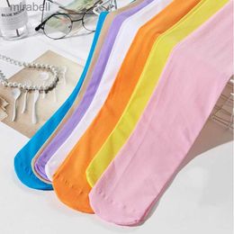 Socks Hosiery 80D Velet Autumn Sexy Party Tights Women Candy Color Basic Stockings Pink Red Yellow Blue Skin Black Lolita Tights Hosiery YQ240122