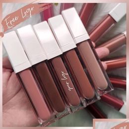 Lip Gloss Nude Private Label Pigment Vegan Makeup Lips Cosmetics Wholesale Drop Custom Moq 30 Pieces Cruelty Delivery Health Beauty Dhkrd