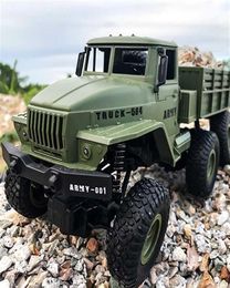 116 High Speed RC Car Military Truck 2 4G Sixwheel Remote Control Offroad Climbing Vehicle Model Toy for Kids Birthday Gift 21104758518