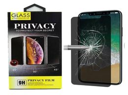 Privacy AntiSpy Screen Protector film for iPhone 14 13 12 Mini 11 Pro XS Max XR 8 7 6 Se Tempered Glass 9H Hardness4274837