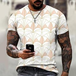 Men's T Shirts T-shirts Luxury Oversized T-shirt Fashion Harajuku Outfit O Neck 3D Printed Summer Sportswear 2024 Casual Tops