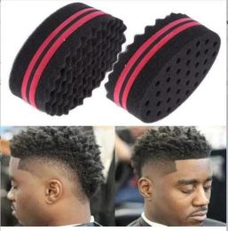 1pc Dirty braids perm styling sponge hip hop blast head care style sponge tool curling curly hair brush black sponges tin foil ZZ