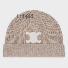 Beanie/skull Caps Bonnet Designer Beanie Celins Winter New Wool Classic Brand Fashion Knitted Hat Official Website ZRDD
