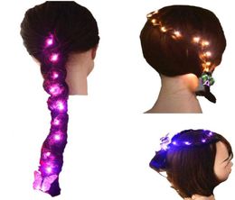 24x DIY Hair Accessories For Women Girls LED Lights String Blink Styling Tools Braider Carnival Night Bar Club Party Gift9424919