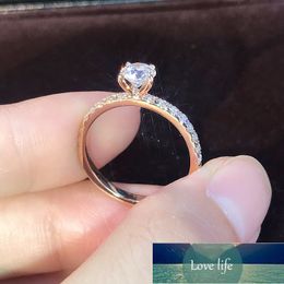 European Simple Plated S925 Silver Simulation Zircon Ring Please Order Wedding Rings Wedding Rings