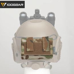 Carrier Idogear Tactical Fast Helmet Cover Pouch Removable Rear Pouch Nvg Utility Bag Counterweight Battery Pouch 3549 Molle