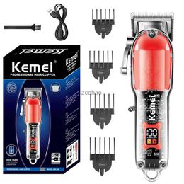 Hair Clippers Kemei professional barber hair clipper cordless hair trimmer beard trimer for men electric adjustable haircut machine set