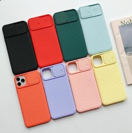 Camera Lens Protection Liquid Silicone Cases on For iPhone 11 8 7 6 6s Plus Xr Xs Max X 12 push and Pull Cover2372736