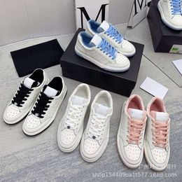 Little Fragrant Panda Shoes Women's European Goods 23 Spring New Flat Bottom Casual Sports Board Shoes C Family Simple Coloured Small White Shoes