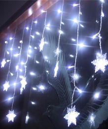 5m 216LED 35m 96led Snowflake String Lighting Home Xmas Decoration Christmas Lights Outdoor Waterproof IP65 Fairy Curtain1686656