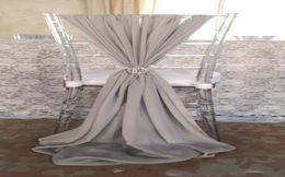 New Arrvail 20 Beige Chair Sashes for Wedding Event Party Decoration Chair Sash Wedding Ideas Chiffon8137315