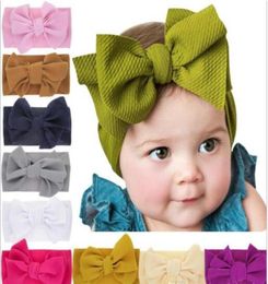 Baby girls big bow Cross Headbands kids Hair bows Elastic headwear Headdress hair band Headwrap Turban Children Hair Accessories5347354