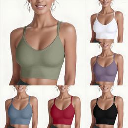 Women's Shapers Sports Thin Quick Dried And Shockproof Running Yoga Tank Top Back Bra Packs Maternity Padded