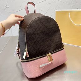 Designer Bag Men Backpack Women Solid Vintage Backpack Genuine Leather Colour Block Book Bag Flip Chain Commuter Small Fragrant Wind Bead Staple