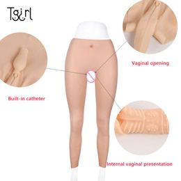 Costume Accessories Realistic Full Silicone Fake Vagina Panty Crossdresser Transgender Cosplay Transvestite Dragqueen Underpants