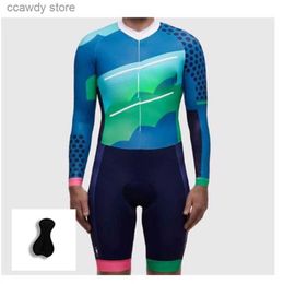 Men's Tracksuits Cycling Jersey Sets Pro Team Long sleeve shorts Skinsuit Bike Jumpsuits MTB Mountain Bicycle Triathlon Suits ClothingH24122