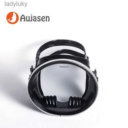 Diving Masks Glass Stainless Steel Diving Goggles Fisherman Swimming Goggles Snorkeling Equipment Mask Large Frame HD Waterproof TemperedL240122