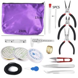 &equipments Jewellery Making Supplies Kit Plier Earing Hooks Open Jump Rings Lobster Clasps Crimp Beads DIY Jewellery Tools Accessories Sets