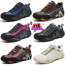 2024 Men Hiking Shoes Mesh Mountain Climbing Trekking Sports Rubber Sole Training Sneakers Non-slip Mountain Wear-resistant Trail 39-45